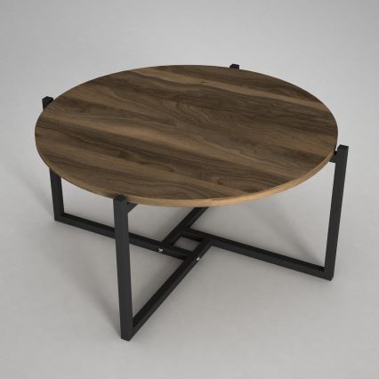 Mesa de centro NOCE 36,3x68 cm marrón/negro