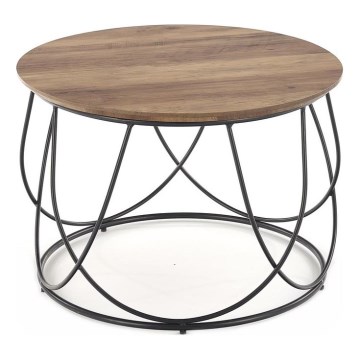 Mesa de centro NUBIRA 41x60 cm negro/marrón