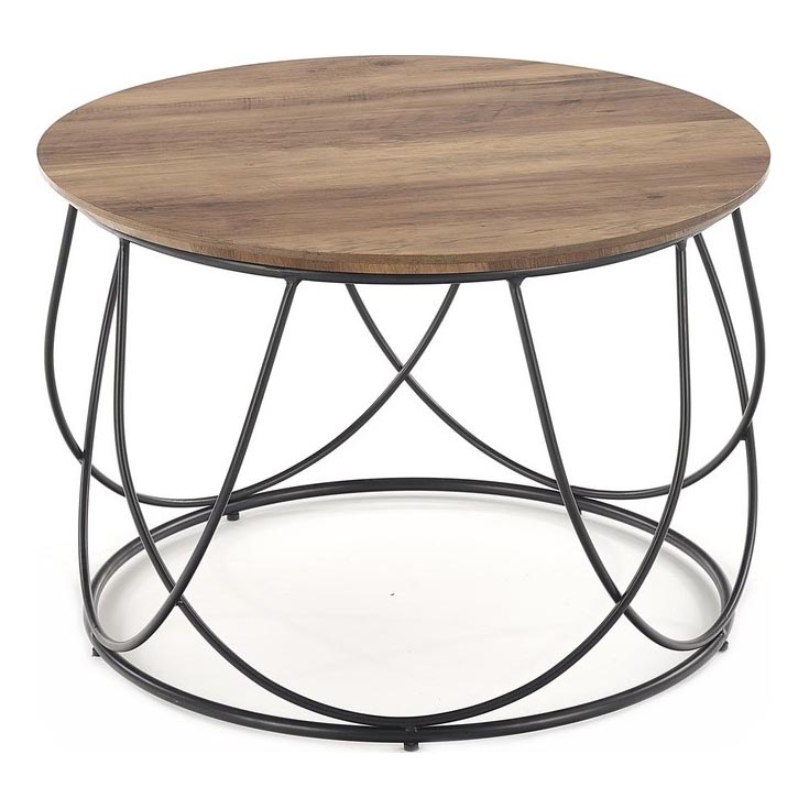 Mesa de centro NUBIRA 41x60 cm negro/marrón