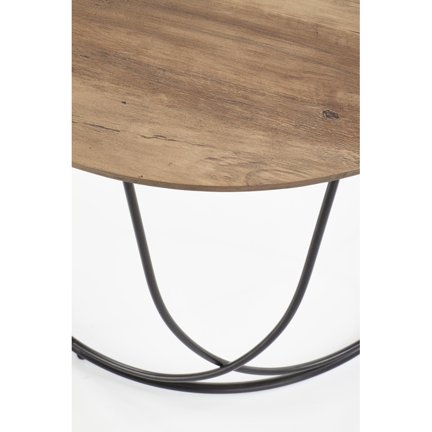 Mesa de centro NUBIRA 41x60 cm negro/marrón