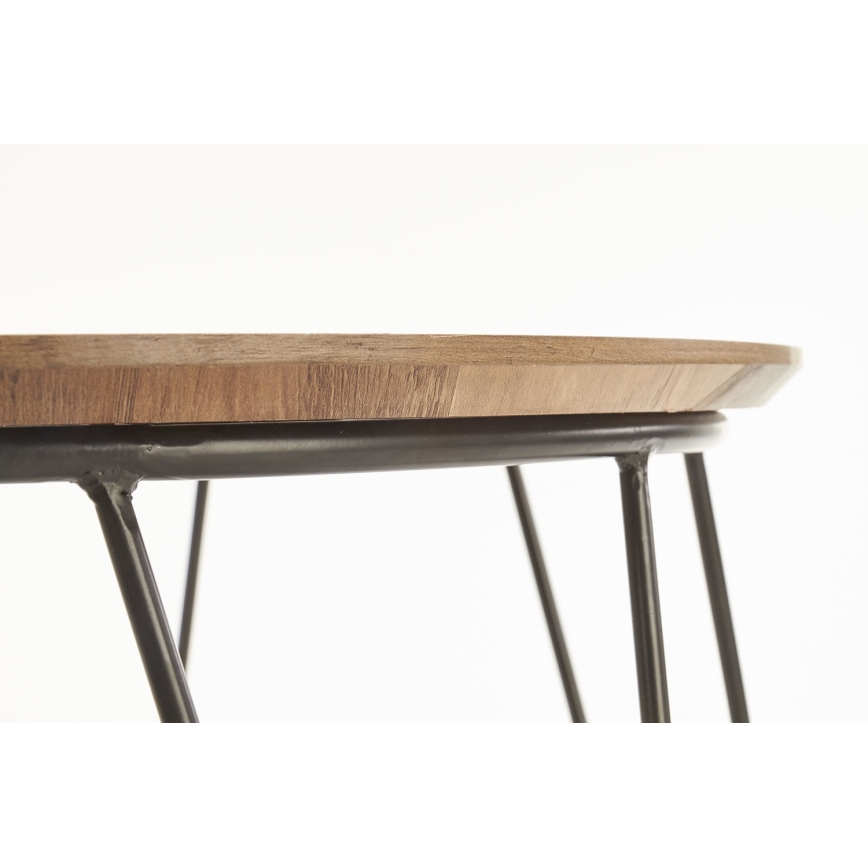 Mesa de centro NUBIRA 41x60 cm negro/marrón