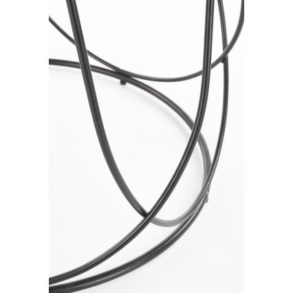 Mesa de centro NUBIRA 41x60 cm negro/marrón