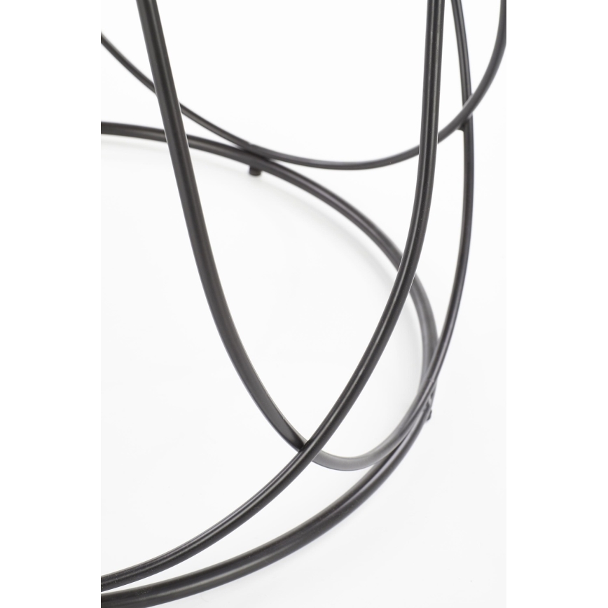 Mesa de centro NUBIRA 41x60 cm negro/marrón