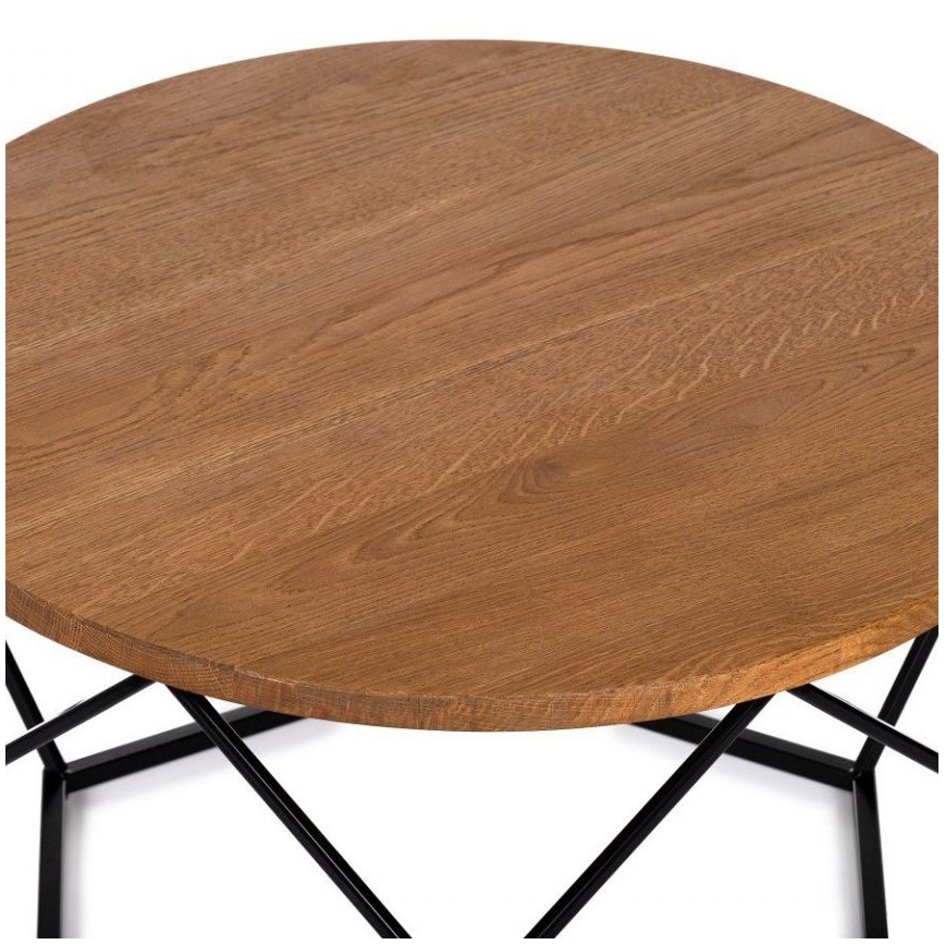 Mesa de centro OAKLOFT 40x70 cm negro/roble