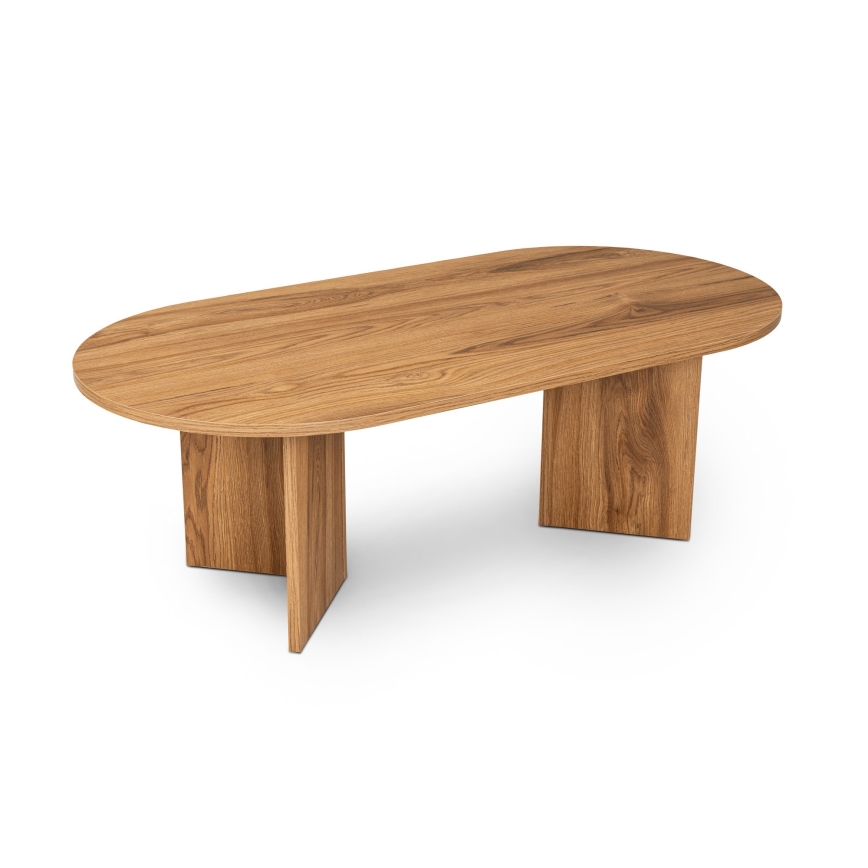 Mesa de centro OVAL 60x120 cm marrón