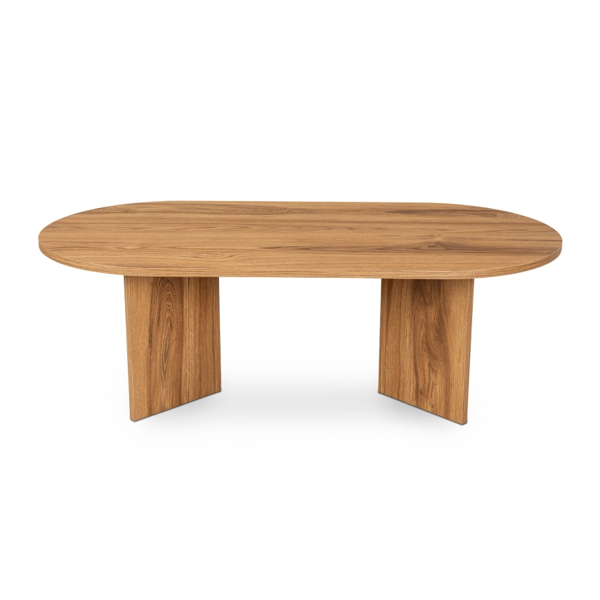 Mesa de centro OVAL 60x120 cm marrón