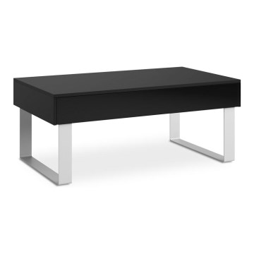 Mesa de centro PAVO 45x110 cm negro brillante