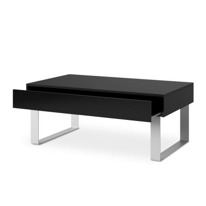 Mesa de centro PAVO 45x110 cm negro brillante