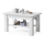 Mesa de centro plegable con estante ADONIS blanco