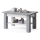 Mesa de centro plegable con estante ADONIS gris/blanco