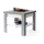 Mesa de centro plegable con estante LIA gris/blanco