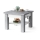 Mesa de centro plegable con tablero elevable con estante CALEB gris/blanco