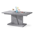 Mesa de centro plegable con tablero elevable NINO gris