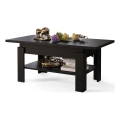 Mesa de centro plegable con tablero elevable ROY negro