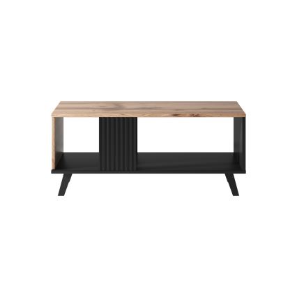 Mesa de centro RANDOM 40x92 cm negro/roble wotan