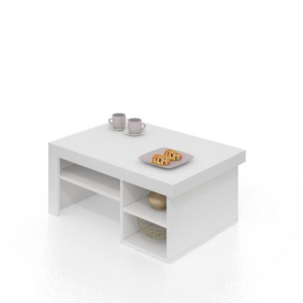 Mesa de centro REETA 40x92 cm blanco