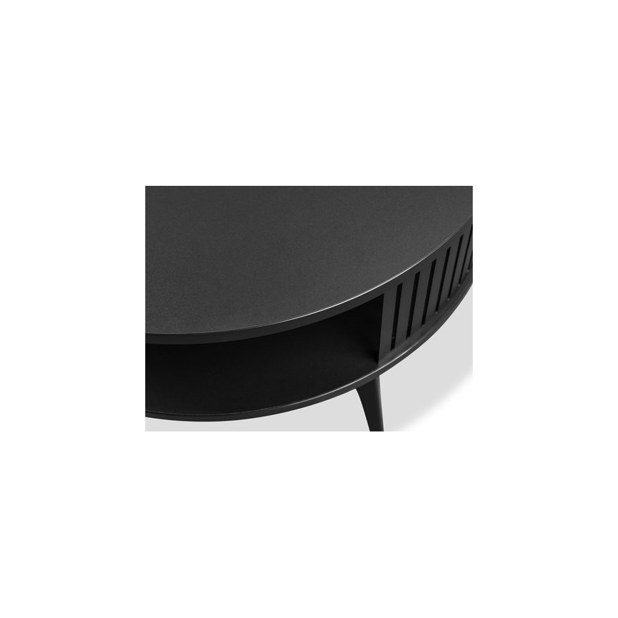 Mesa de centro ROENNI 44x75 cm negro/blanco