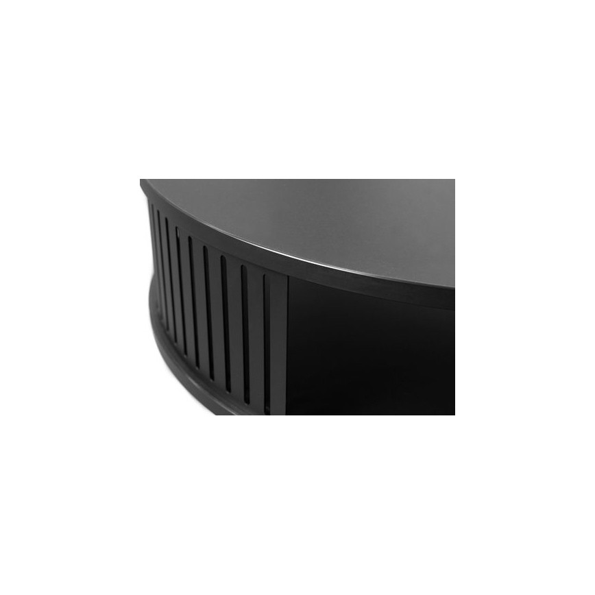 Mesa de centro ROENNI 44x75 cm negro/blanco