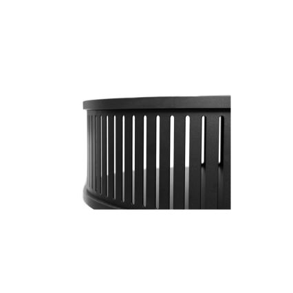Mesa de centro ROENNI 44x75 cm negro/blanco