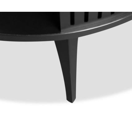 Mesa de centro ROENNI 44x75 cm negro/dorado roble