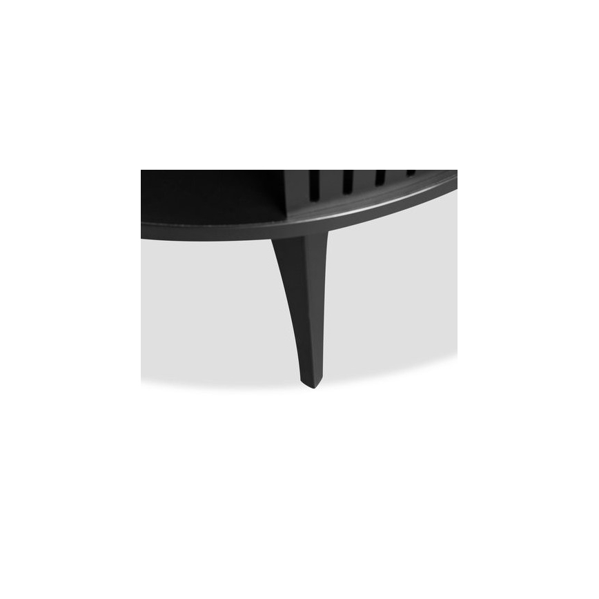 Mesa de centro ROENNI 44x75 cm negro/dorado roble