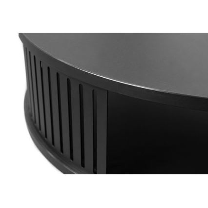 Mesa de centro ROENNI 44x75 cm negro/dorado roble