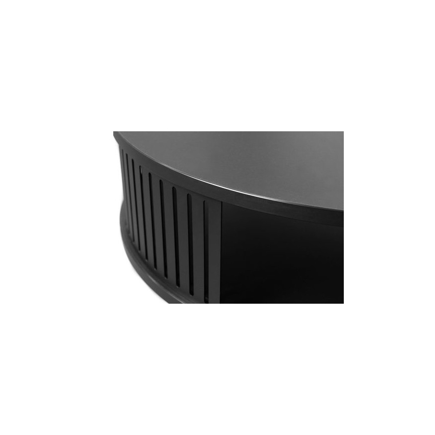 Mesa de centro ROENNI 44x75 cm negro/dorado roble