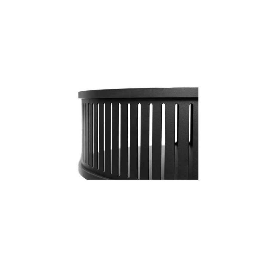 Mesa de centro ROENNI 44x75 cm negro/dorado roble