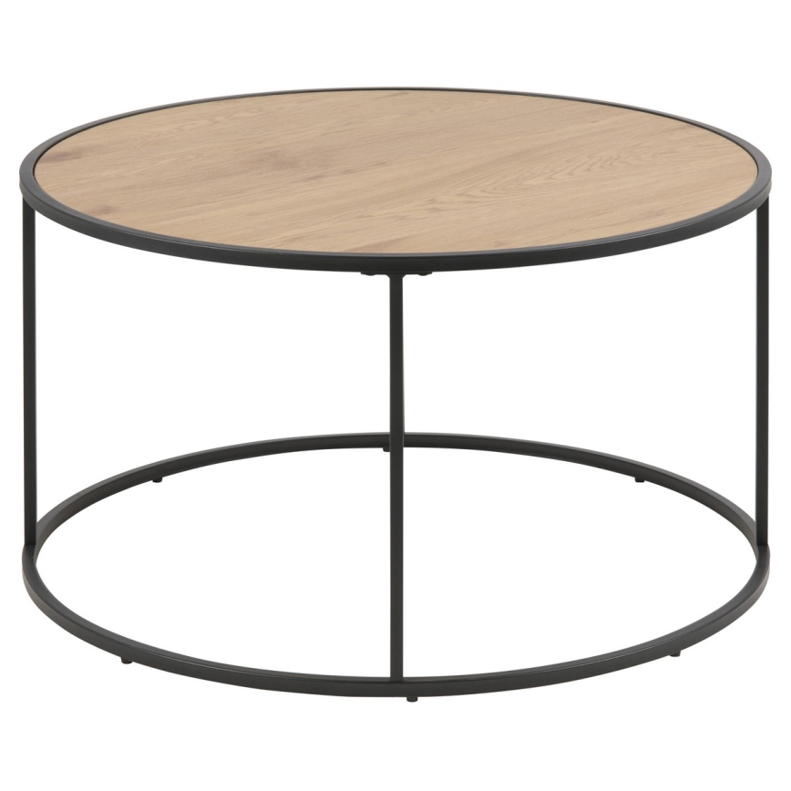 Mesa de centro SARON roble/negro