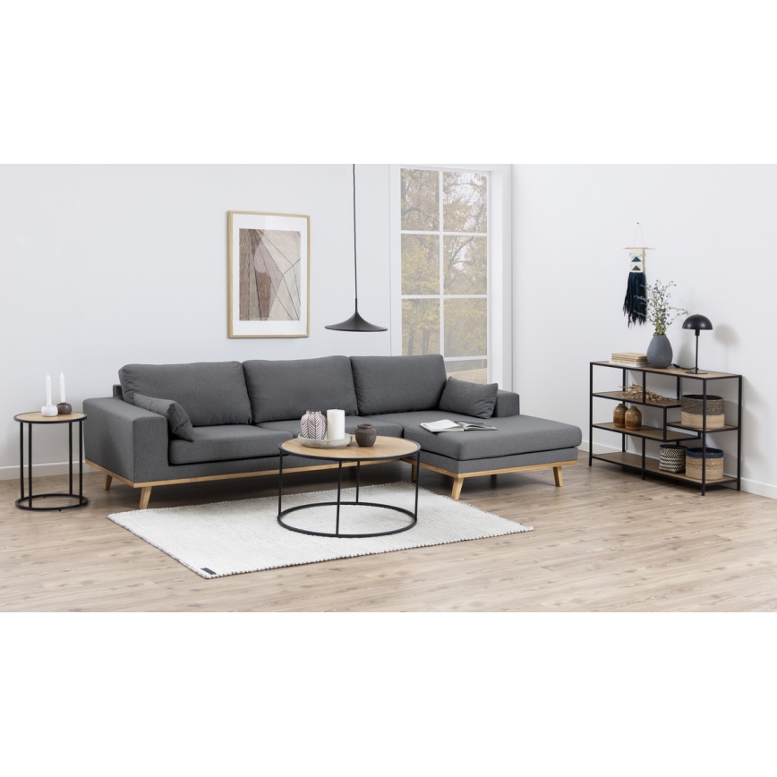 Mesa de centro SARON roble/negro