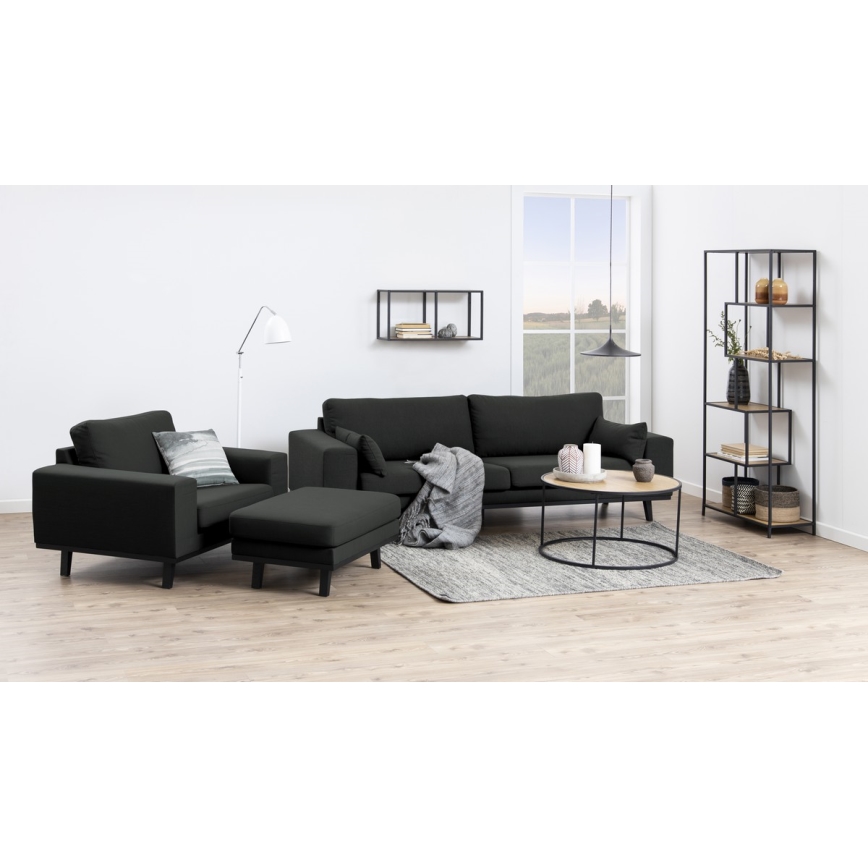 Mesa de centro SARON roble/negro