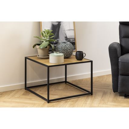 Mesa de centro SARON roble/negro