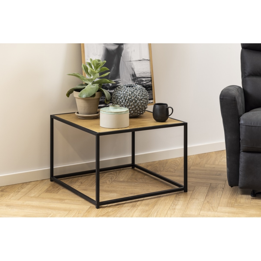 Mesa de centro SARON roble/negro