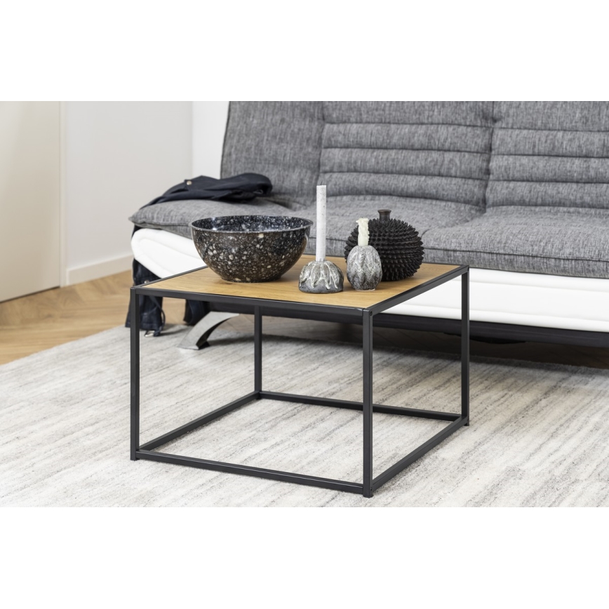 Mesa de centro SARON roble/negro