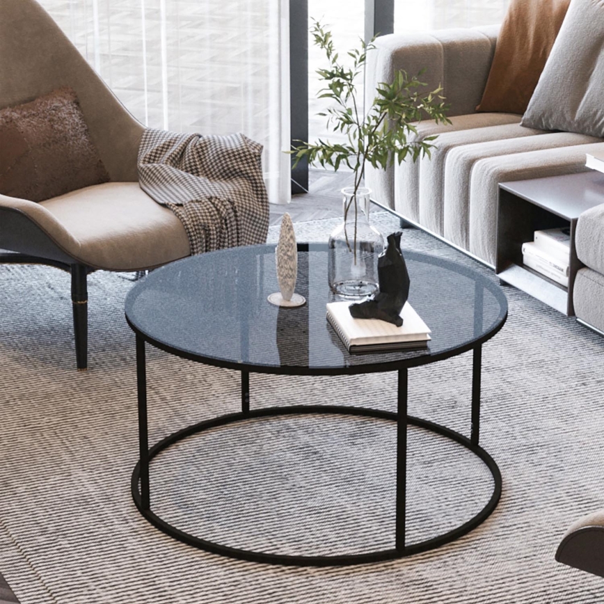Mesa de centro STARTIS 60x44,8 cm negro