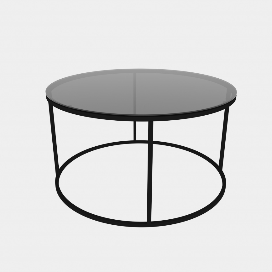 Mesa de centro STARTIS 60x44,8 cm negro