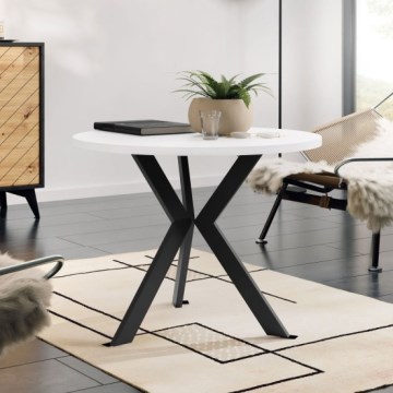 Mesa de centro STK 50x65 cm negro/blanco