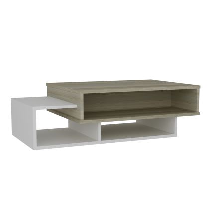 Mesa de centro TAB 32x105 cm beige/blanco