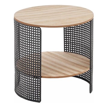 Mesa de centro TRAFICA 41x41 cm negro/beige
