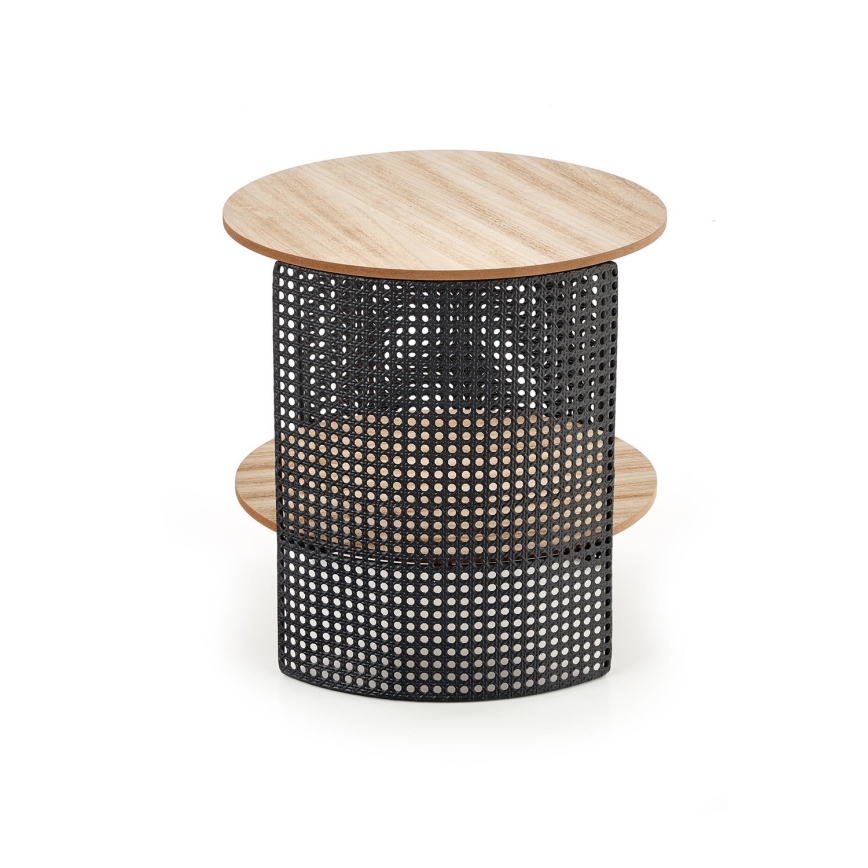 Mesa de centro TRAFICA 41x41 cm negro/beige