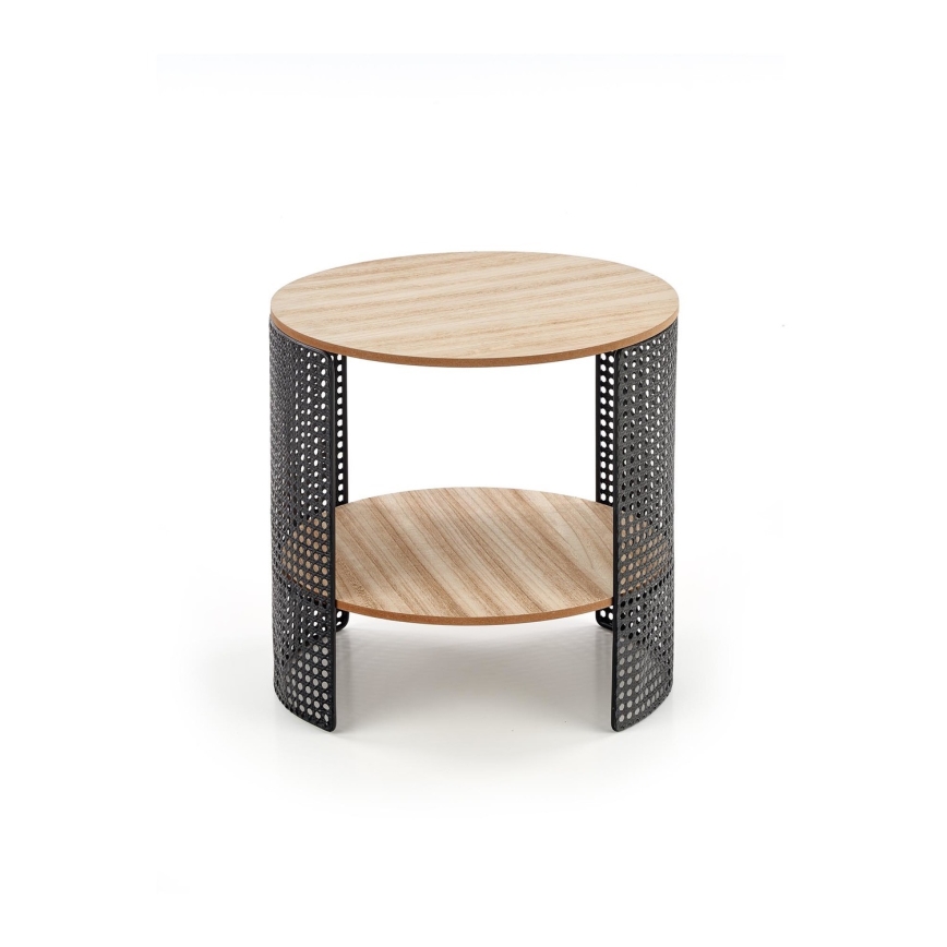 Mesa de centro TRAFICA 41x41 cm negro/beige