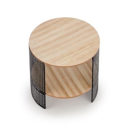 Mesa de centro TRAFICA 41x41 cm negro/beige