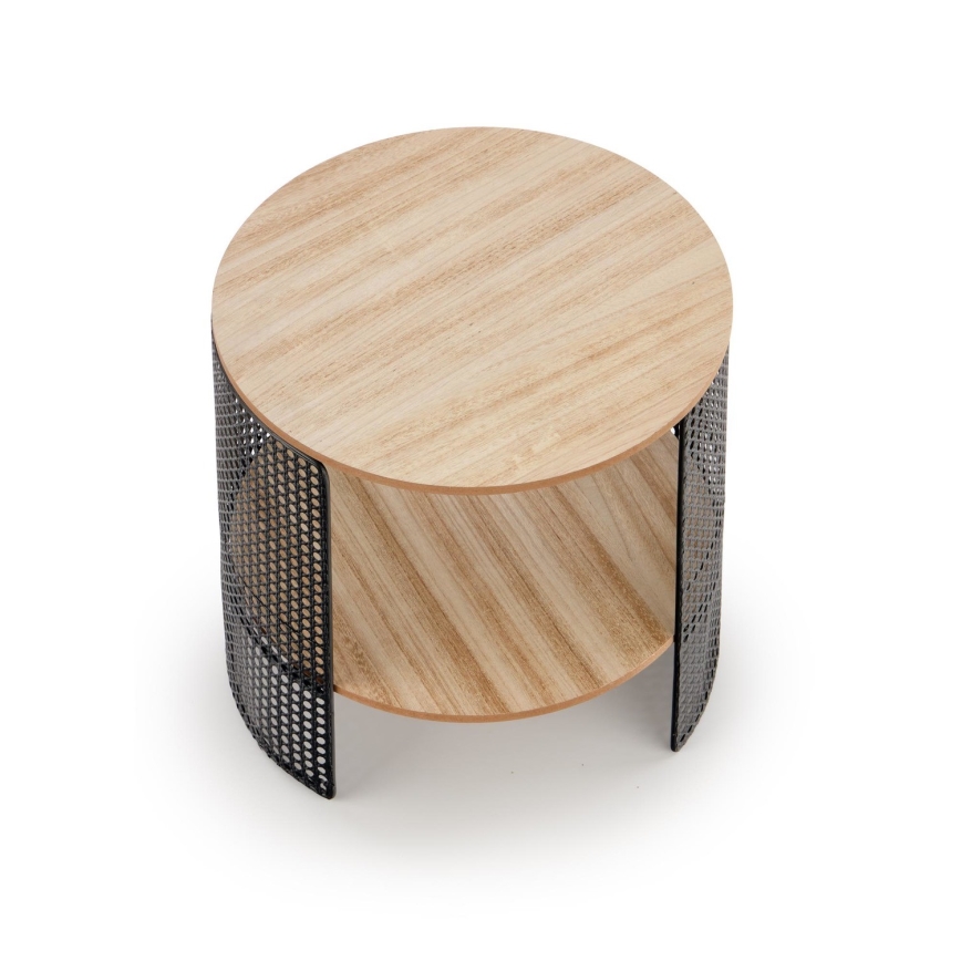 Mesa de centro TRAFICA 41x41 cm negro/beige