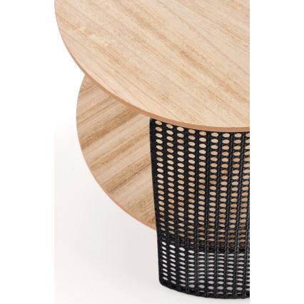 Mesa de centro TRAFICA 41x41 cm negro/beige