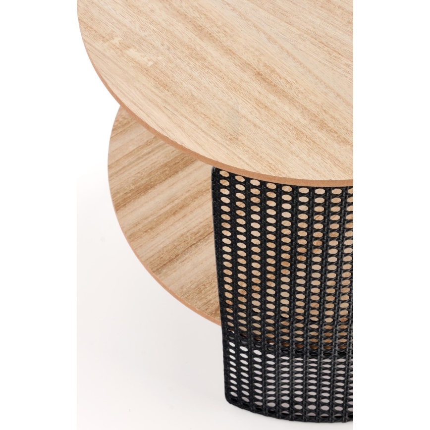 Mesa de centro TRAFICA 41x41 cm negro/beige