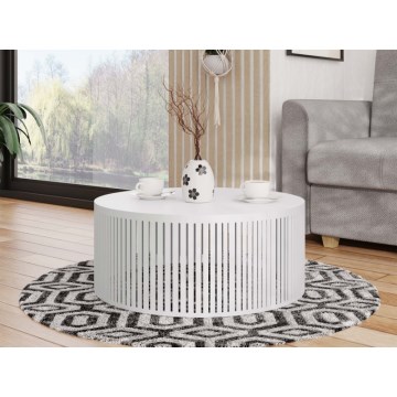 Mesa de centro VELEDE 25x58,5 cm blanco