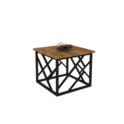 Mesa de centro WODA 42x53 cm marrón/negro