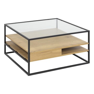 Mesa de centro ZEIN roble/negro