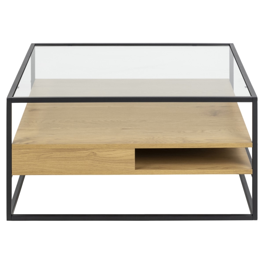 Mesa de centro ZEIN roble/negro