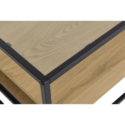 Mesa de centro ZEIN roble/negro